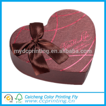 Different types heart shape chocolate packaging gift box